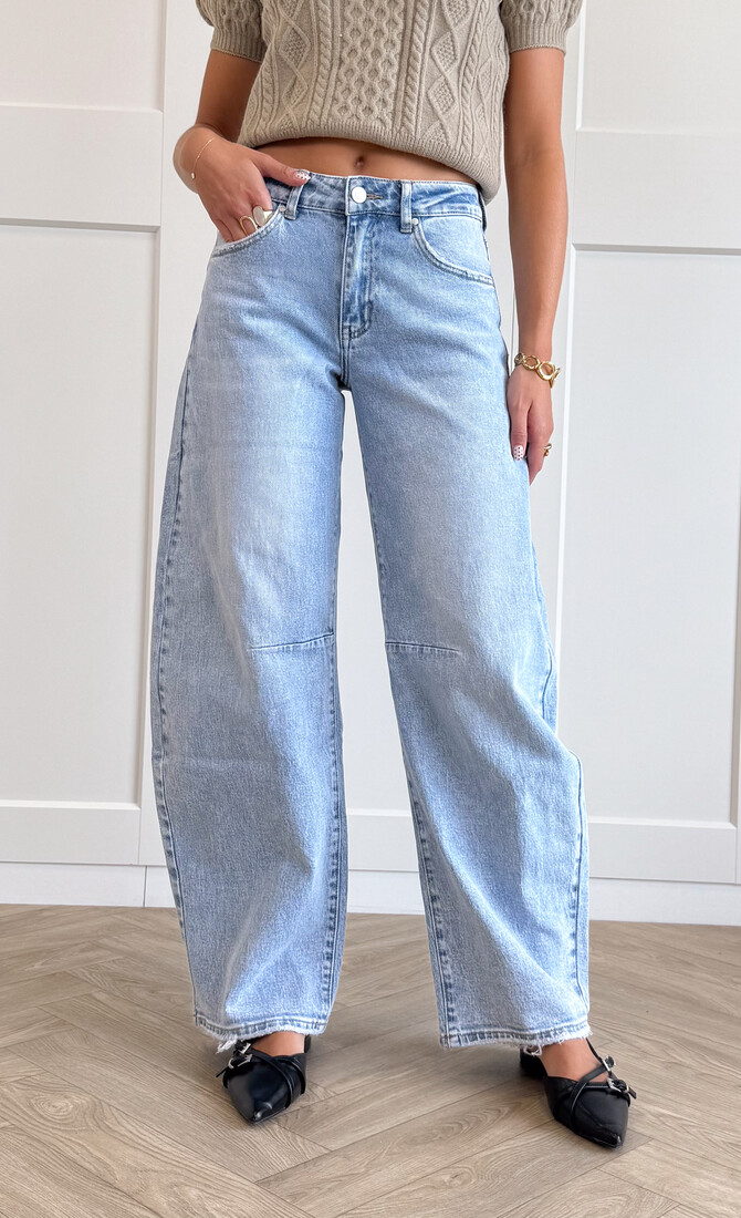 Jeans balloon Amira blauw