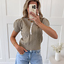 Knitted top Selena taupe