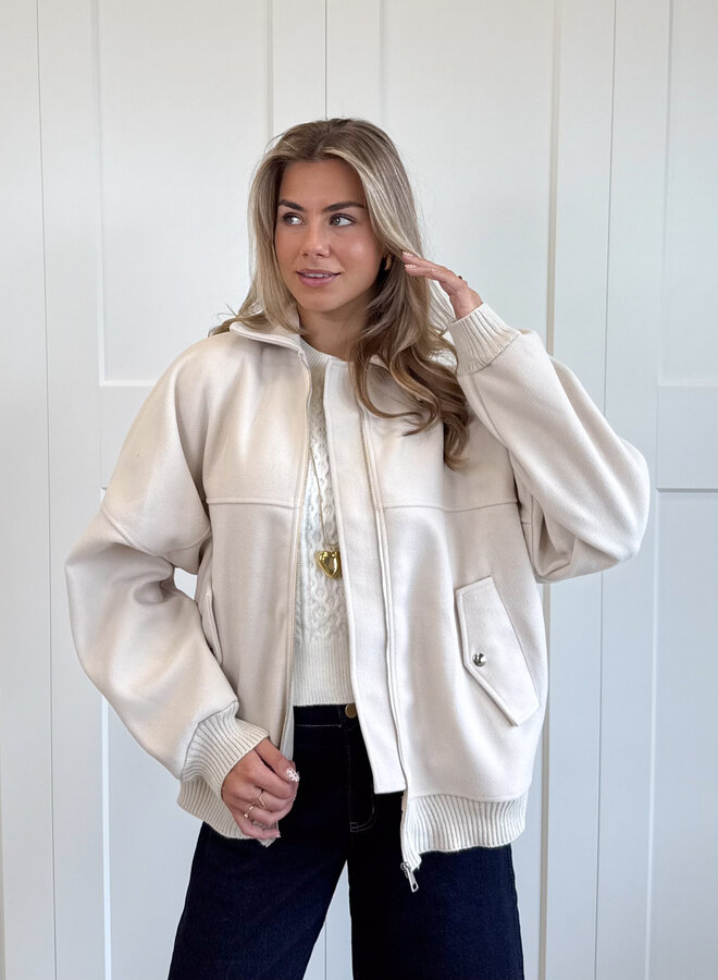 Bomberjas Taila beige