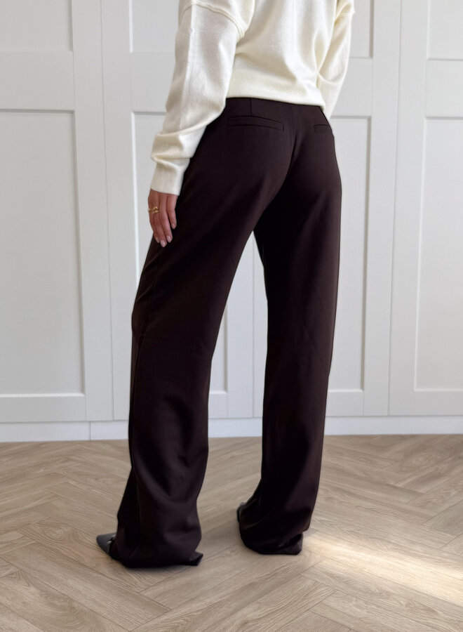 Pantalon low waist Steff bruin
