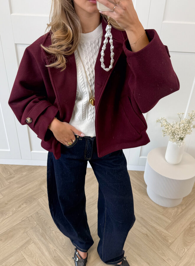 Coat Angel bordeaux