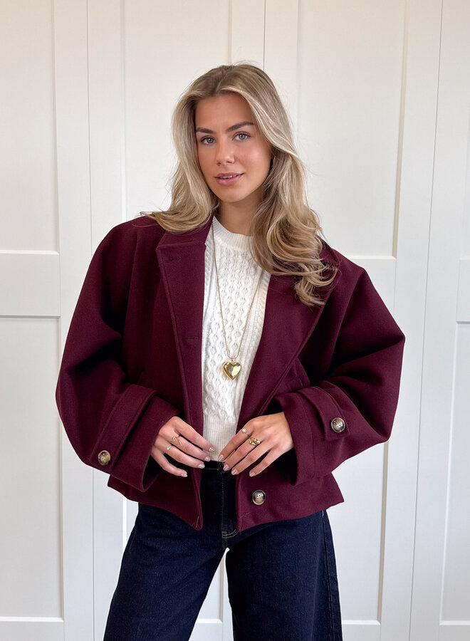 Coat Angel bordeaux