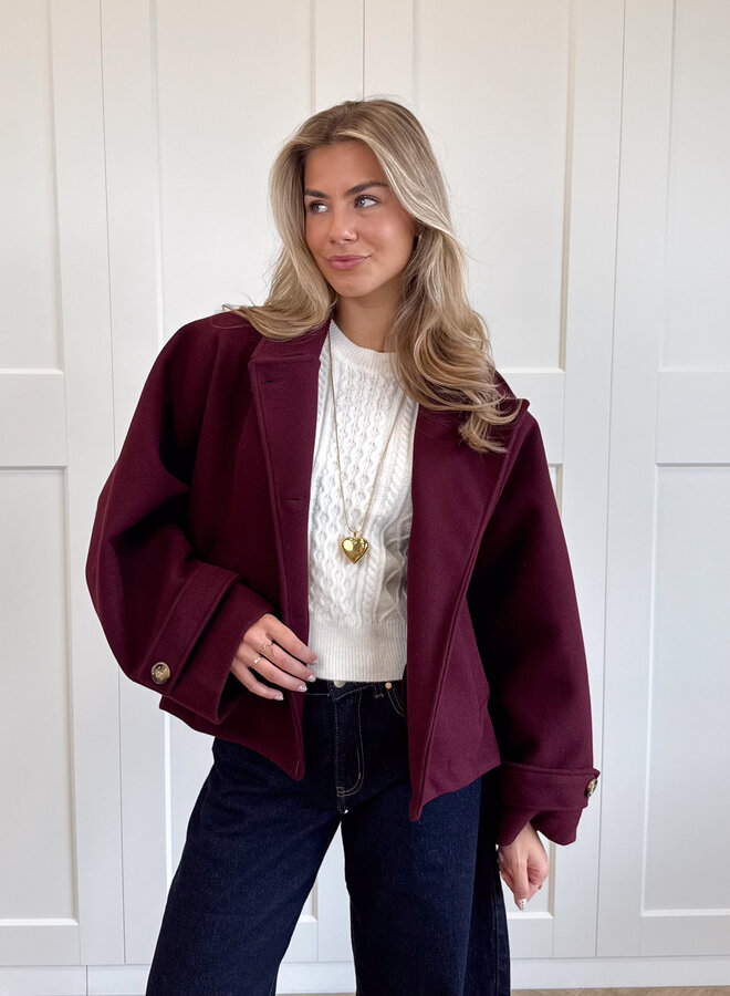 Coat Angel bordeaux