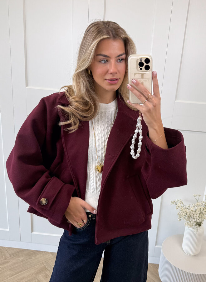 Coat Angel bordeaux