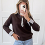 Sweater blouse Fiona bruin