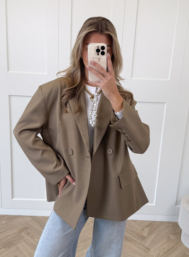 Oversized blazer Aveline camel