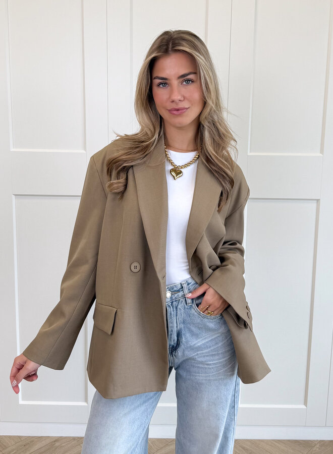Oversized blazer Aveline camel