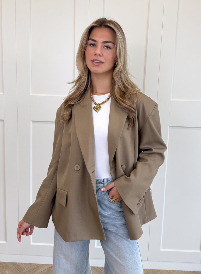 Oversized blazer Aveline camel