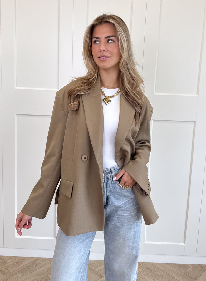 Oversized blazer Aveline camel