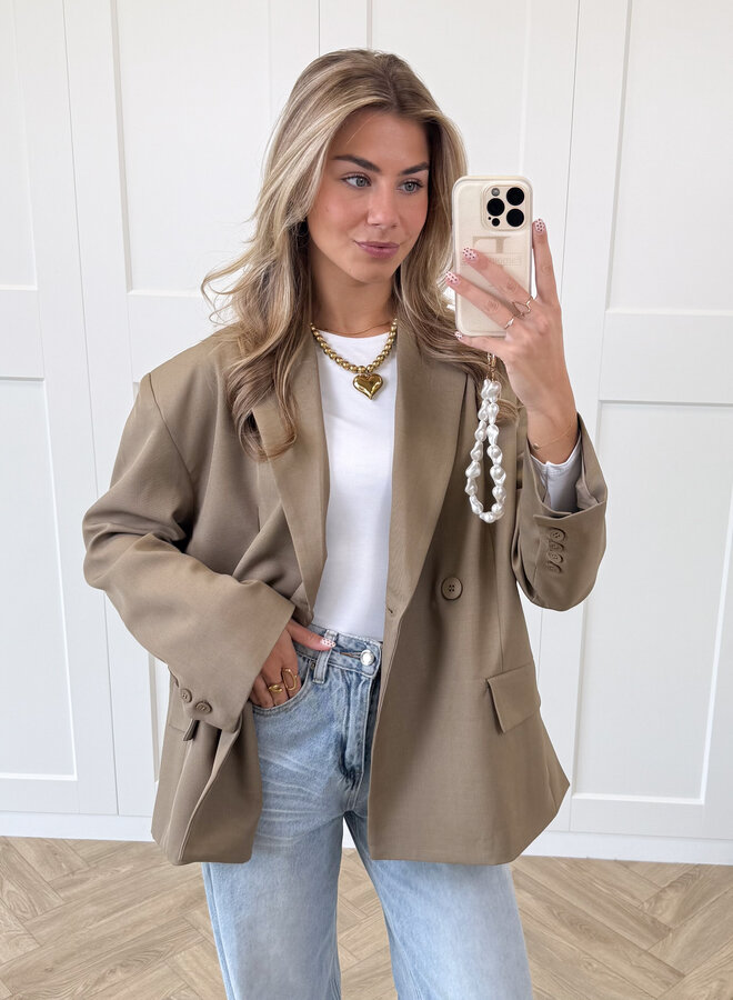 Oversized blazer Aveline camel