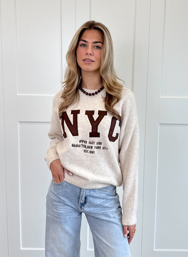 Trui NYC beige