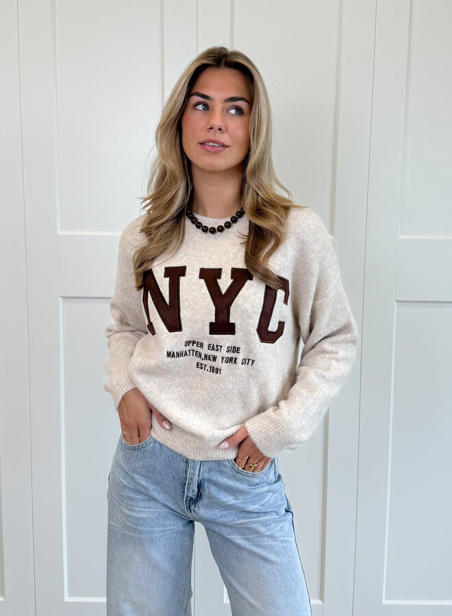 Trui NYC beige