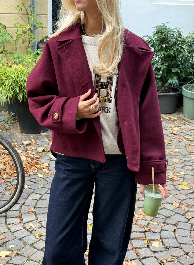 Coat Angel bordeaux