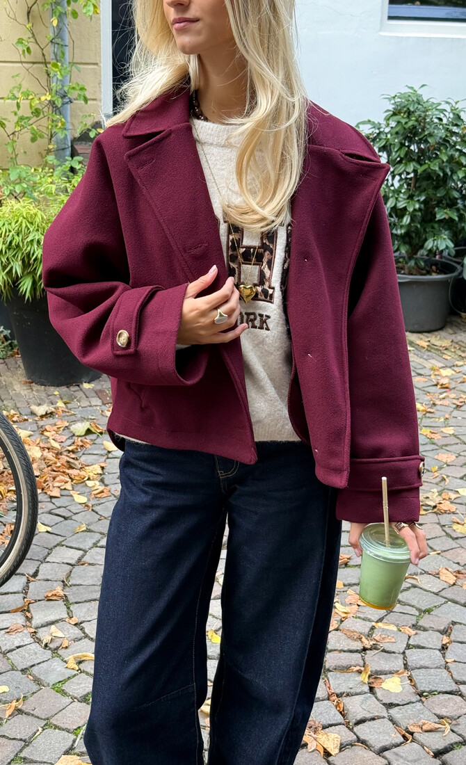 Coat Angel bordeaux
