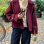 Coat Angel bordeaux