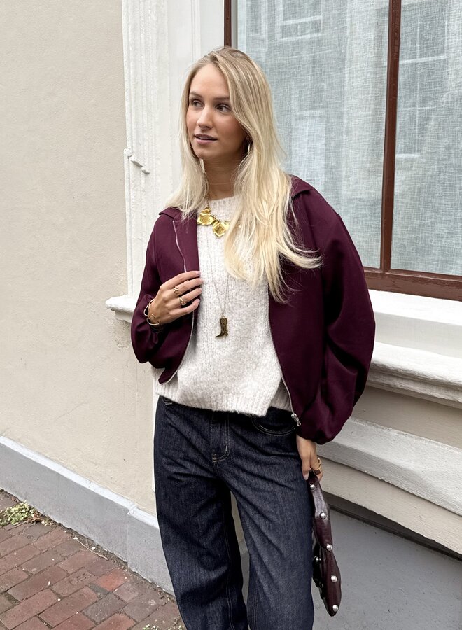 Bomberjas Noor bordeaux