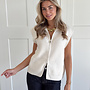 Zipper gilet Yuna Ecru