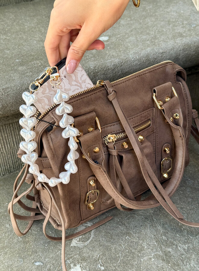 Telefoonkoord parel heart