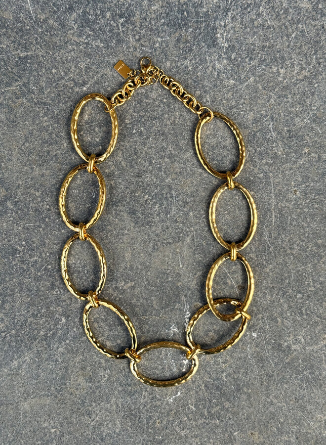 Goudkleurige cirkel ketting