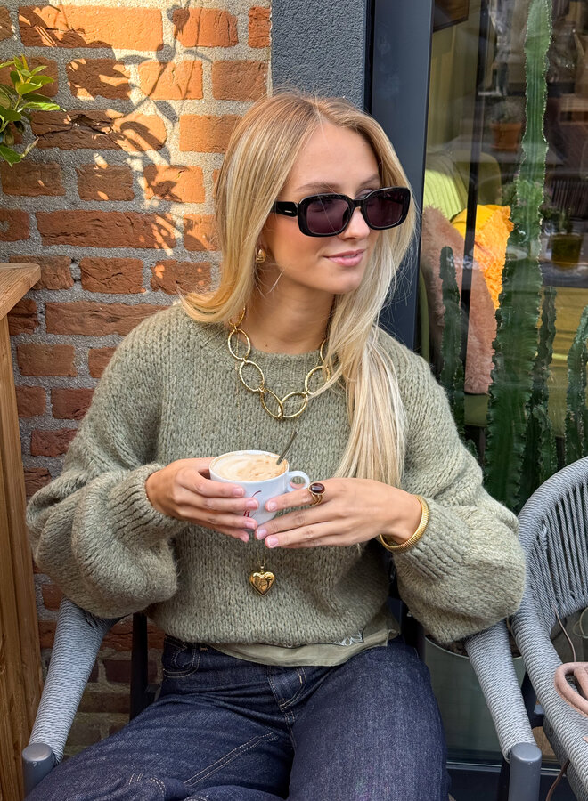 Goudkleurige cirkel ketting