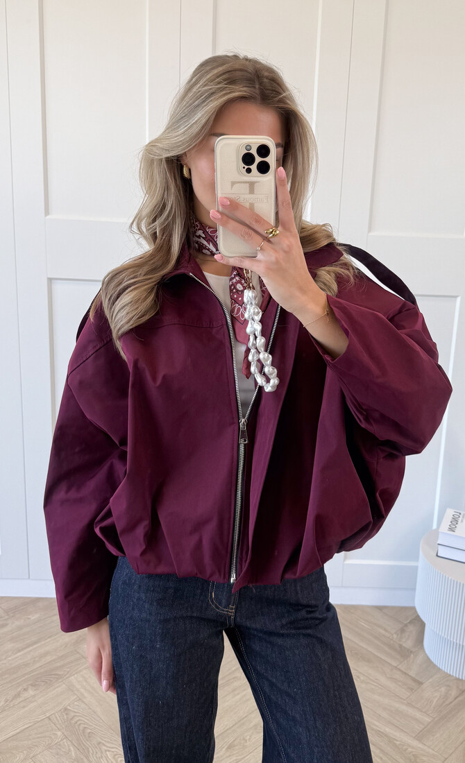 Bomberjack Sanne bordeaux