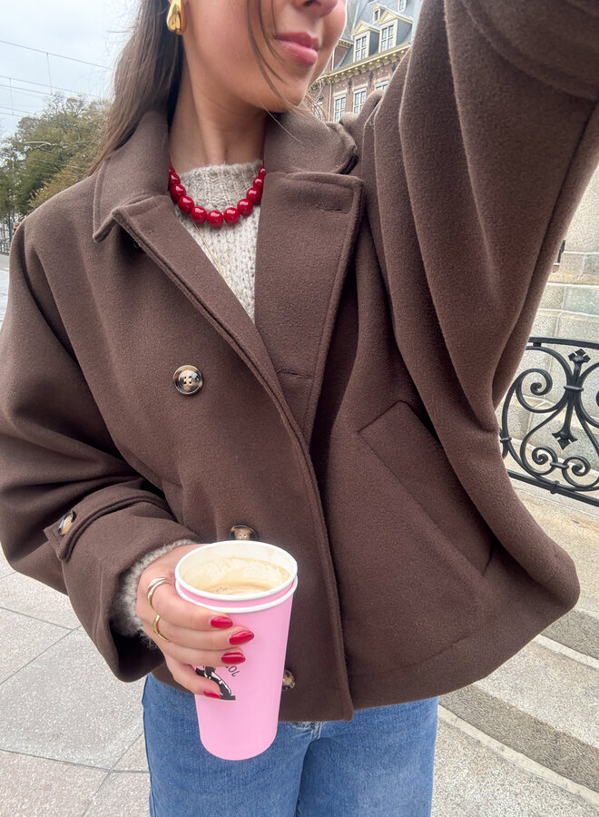 Coat Angel bruin