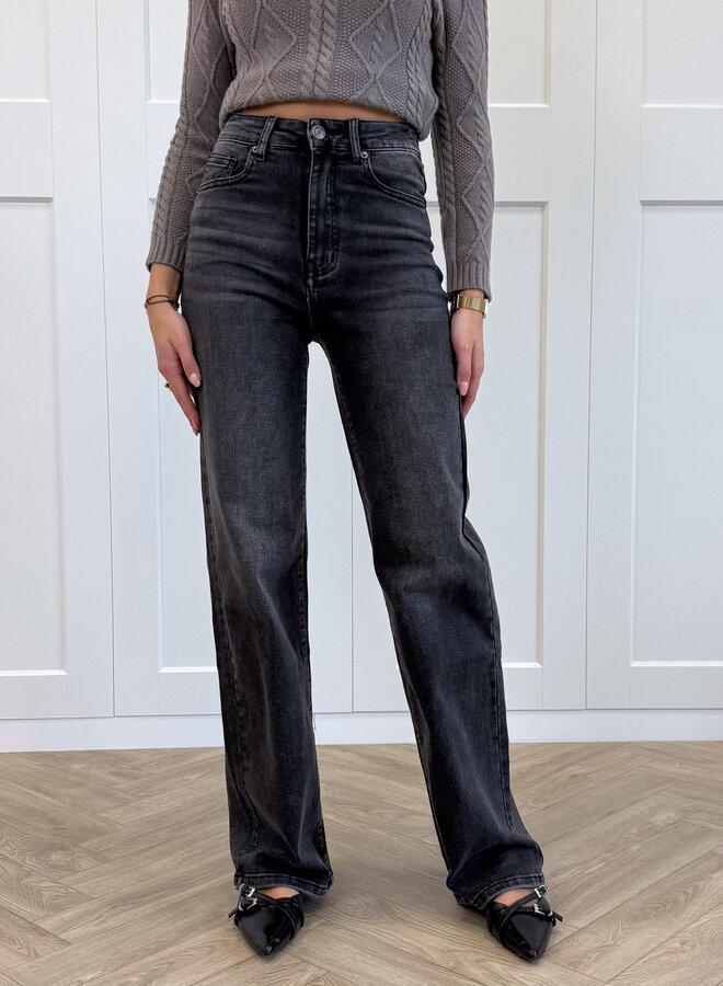 Jeans Isalie donkergrijs