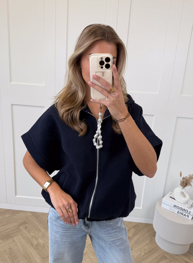 Zippervest Marivelle Blauw