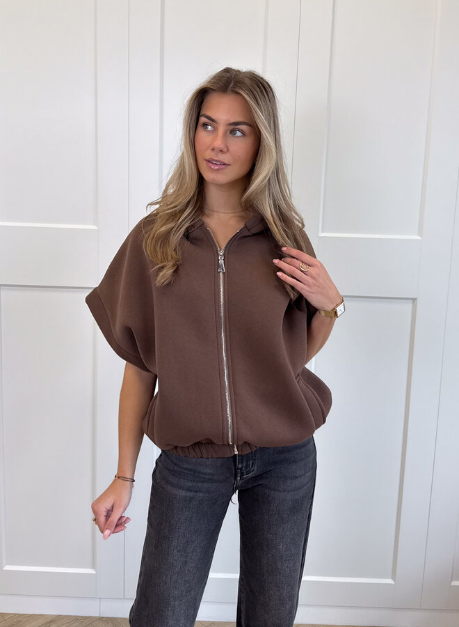 Zippervest Marivelle Bruin