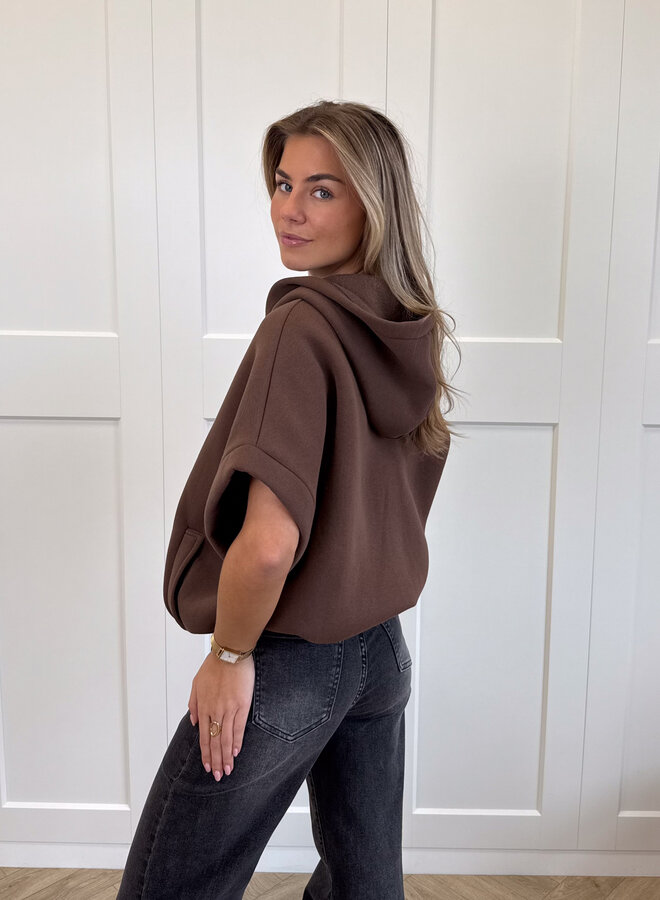 Zippervest Marivelle Bruin