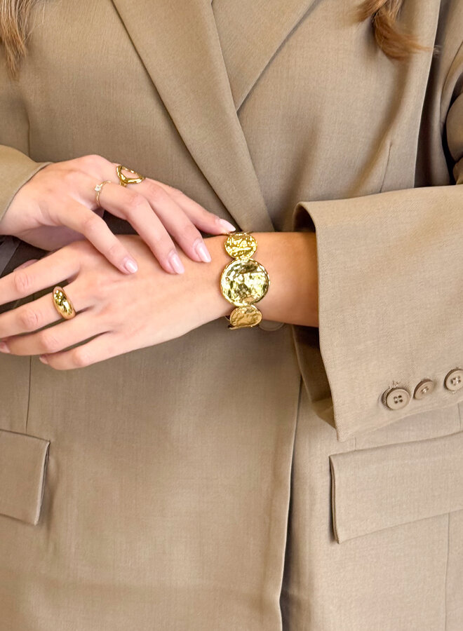 Coin armband gold