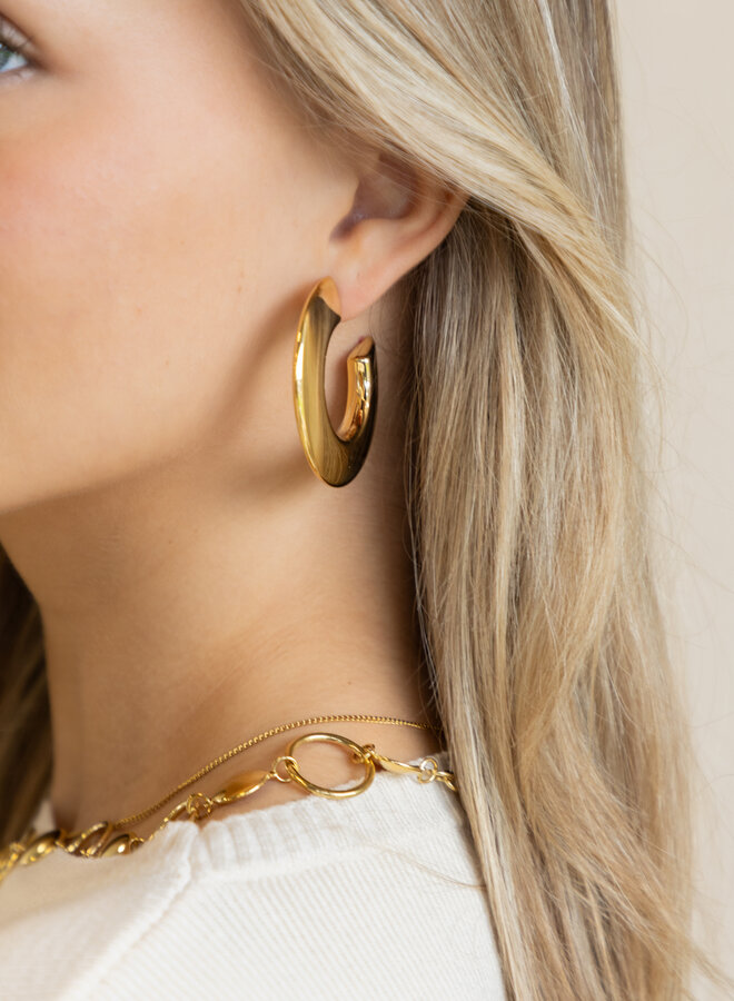 Golden Whisper oorbel