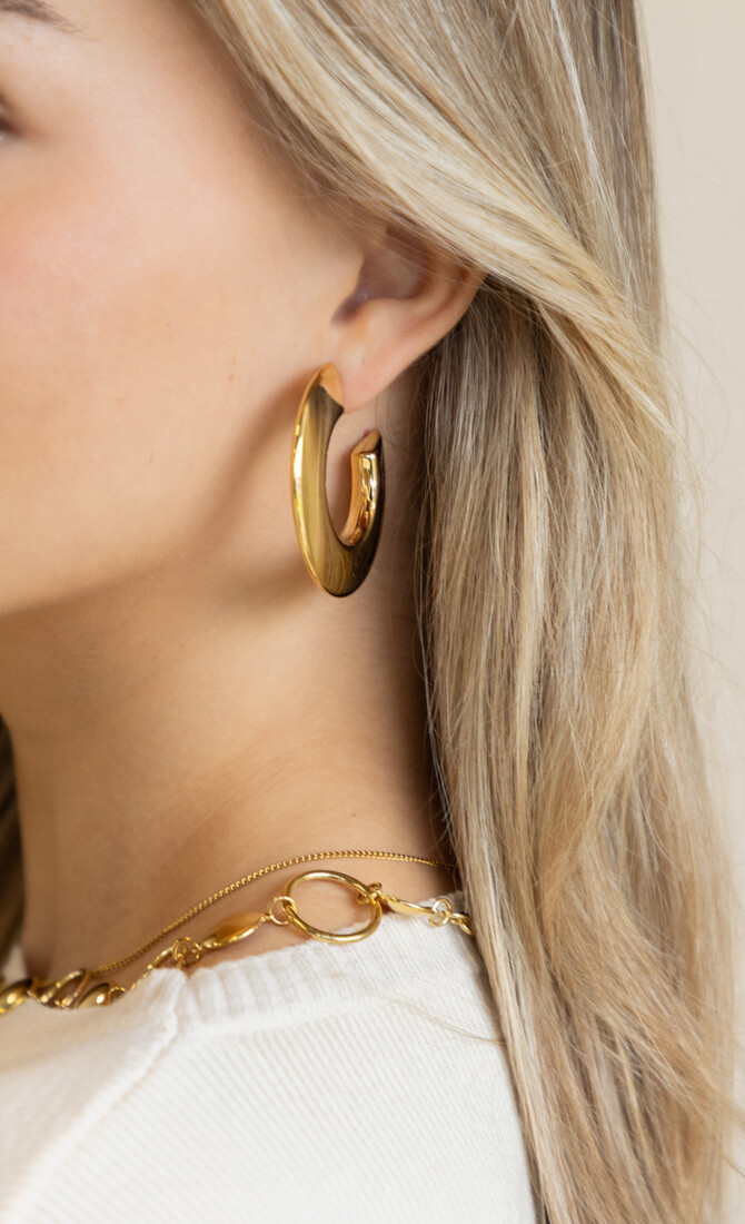 Golden Whisper oorbel