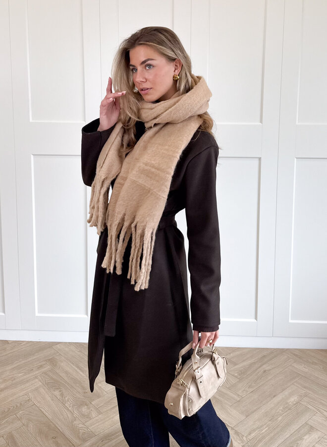 Cozy sjaal camel