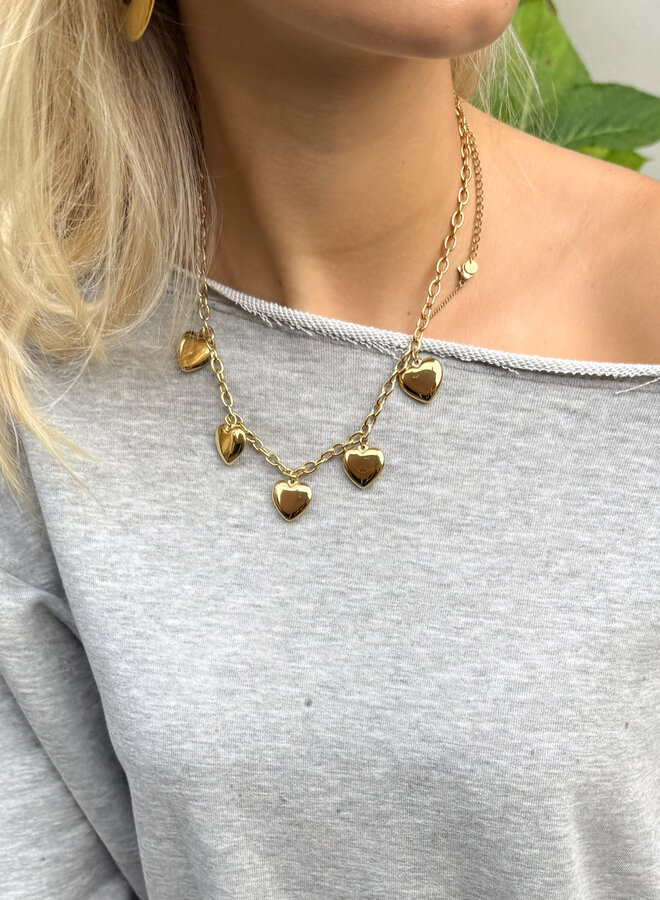 Golden affection ketting