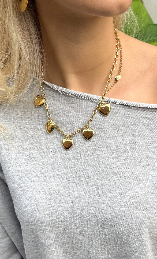 Golden affection ketting