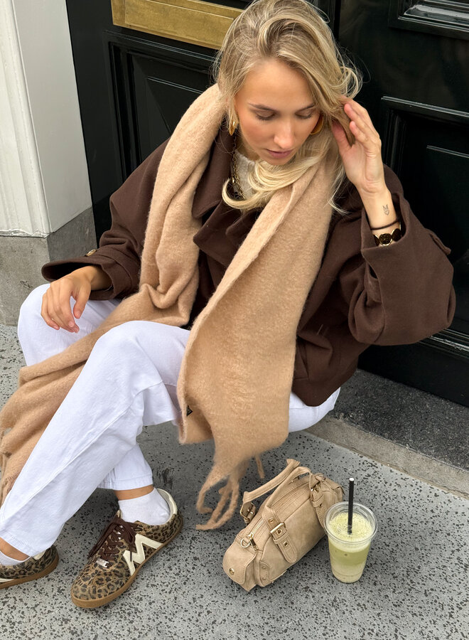 Cozy sjaal camel