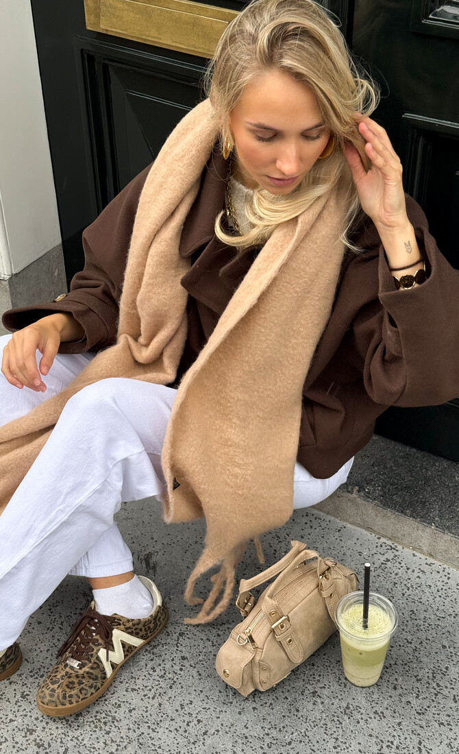 Cozy sjaal camel