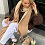 Cozy sjaal camel