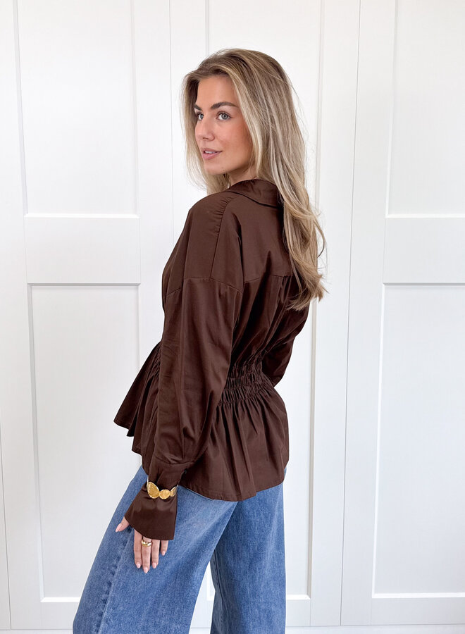Blouse Celie bruin