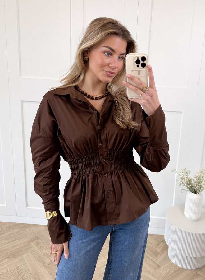 Blouse Celie bruin