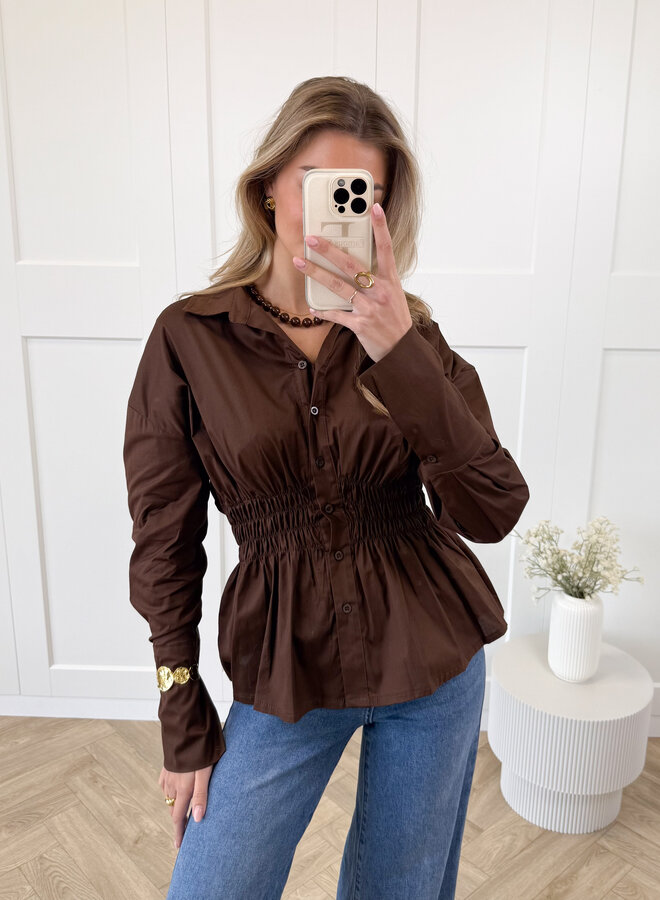 Blouse Celie bruin