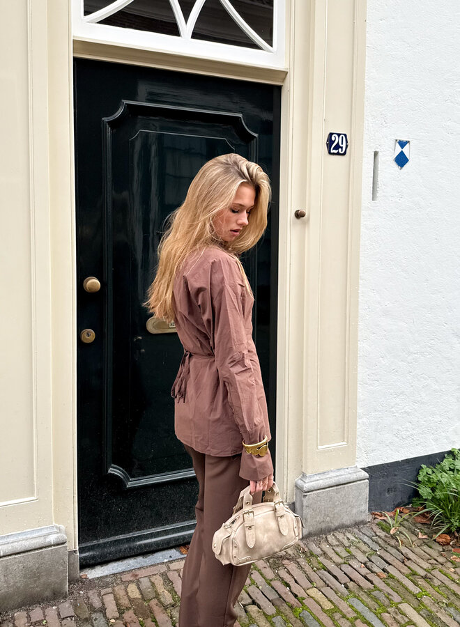 Blouse Emi bruin