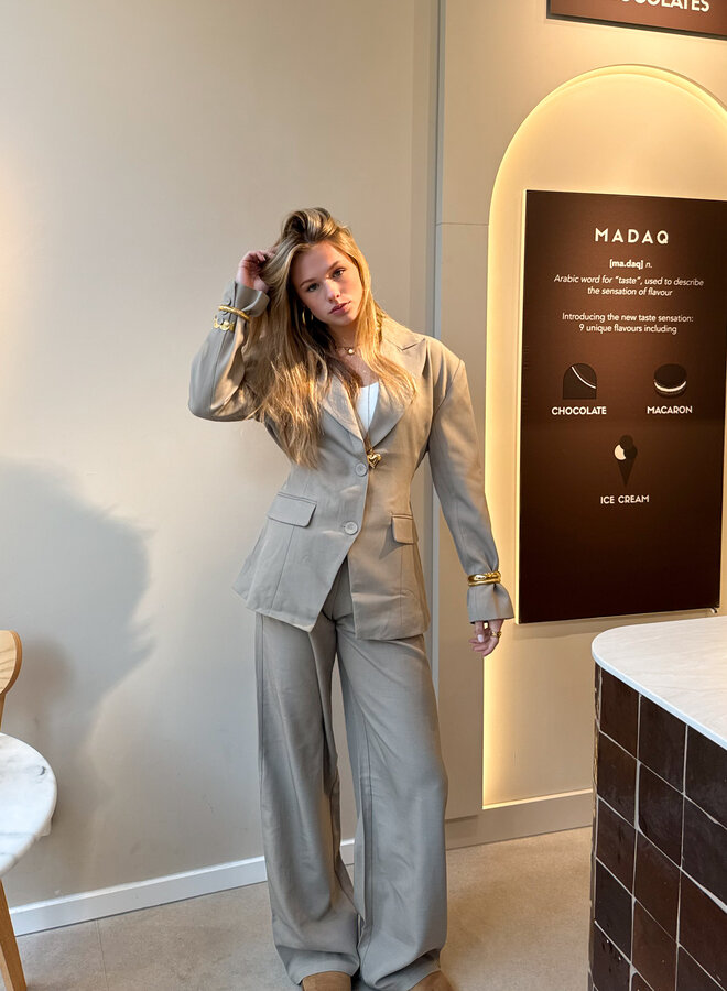 Pantalon Amélie taupe