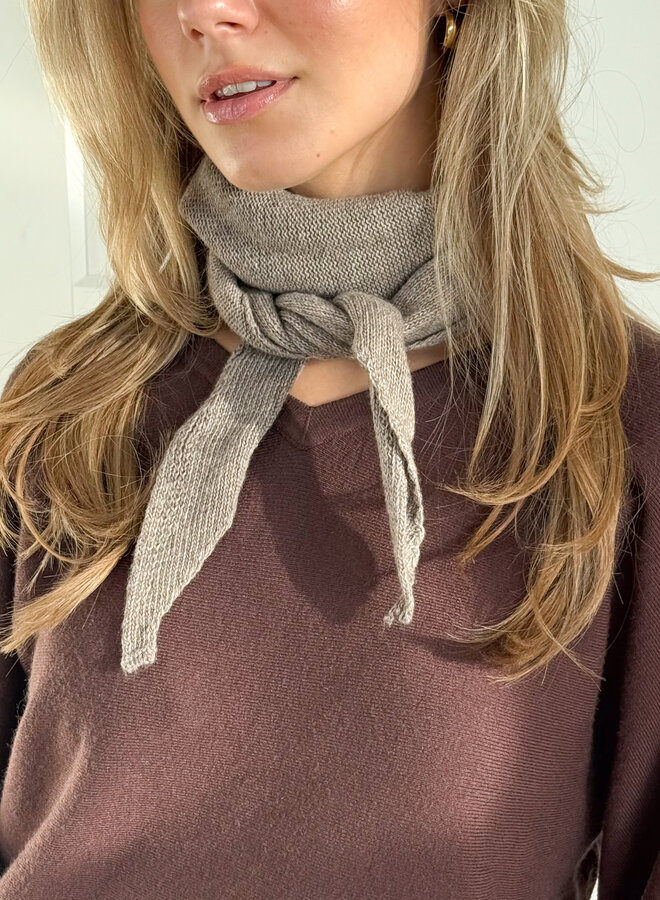 Sjaal Noëlle taupe