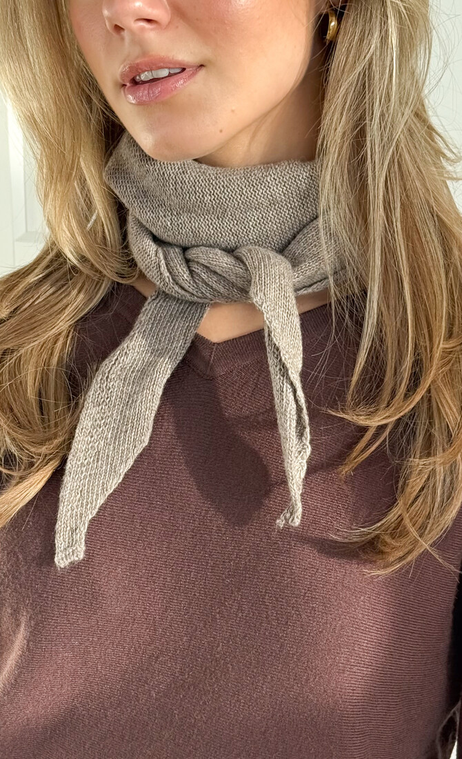 Sjaal Noëlle taupe