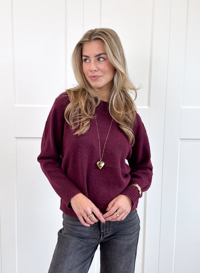 Trui Cynthia bordeaux