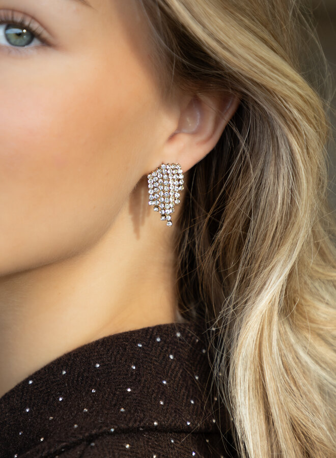 Oorbel Sparkling Falls goud