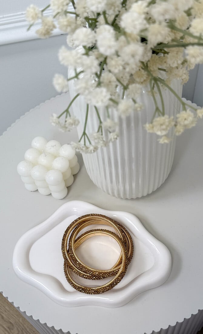 Glitter and glamour bangle