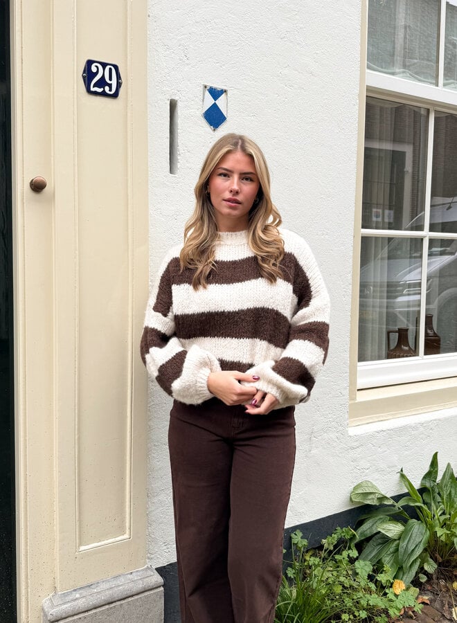 Trui Rosalie bruin